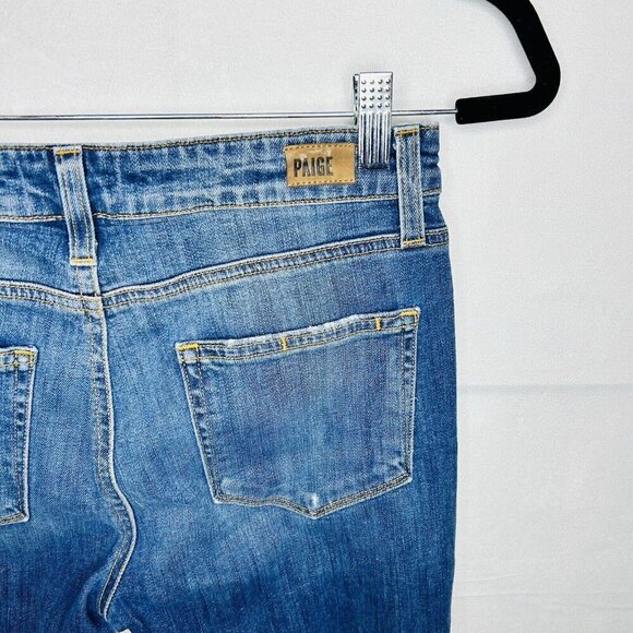 PAIGE Carter Slim Distressed Jeans In Amanda Destructed Size 28 (28x27) - Picture 11 of 11